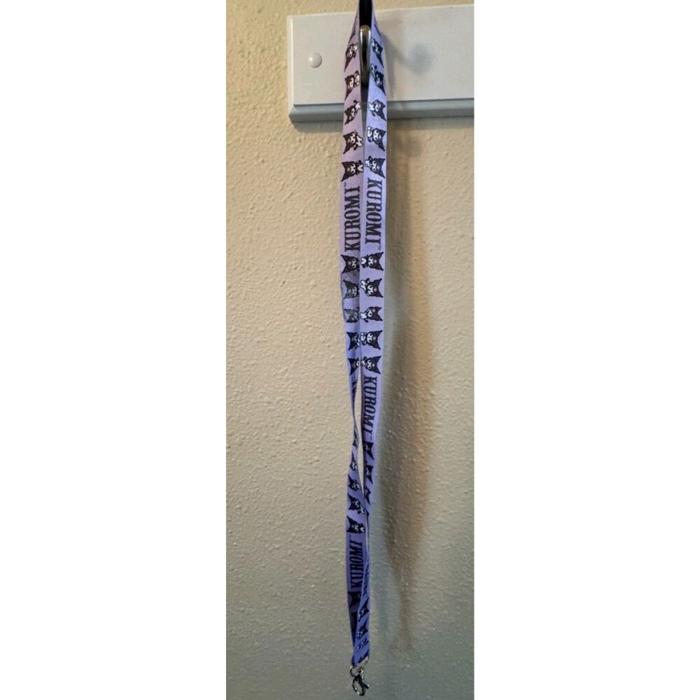Sanrio Kuromi Purple Character Lanyard Keychain ID Badge Holder Strap